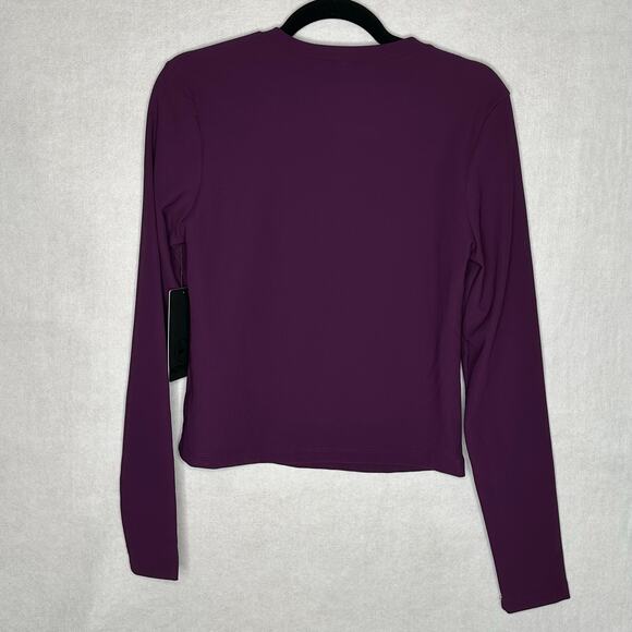 NWT 90 Degrees by Reflex Skylar Rib Henley Top – Winter Bloom – Size L - Picture 2 of 6